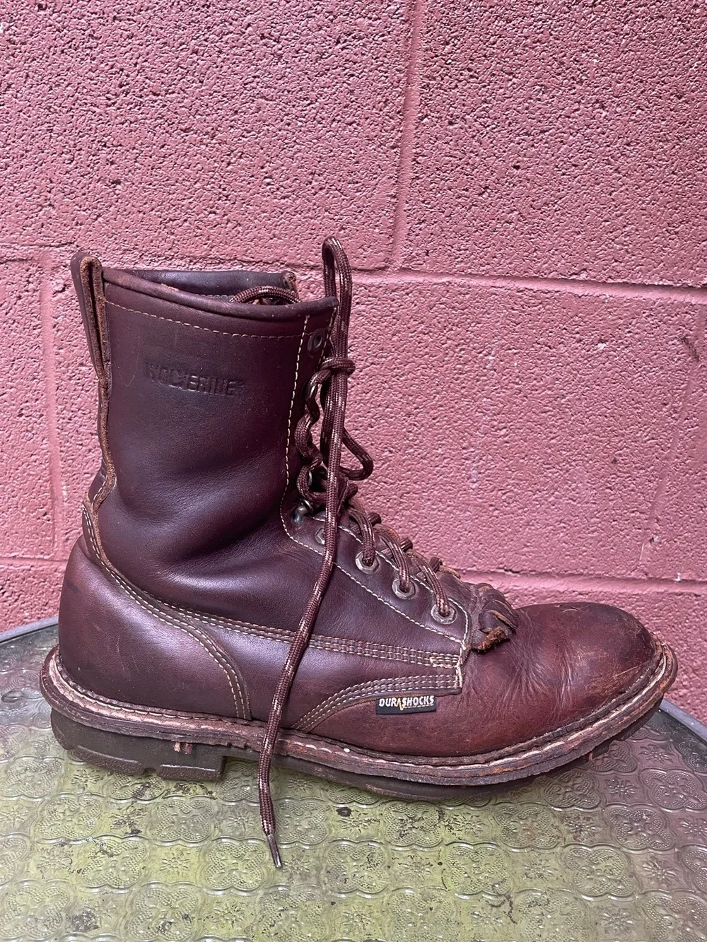 Wolverine Rancher Lace Up Boots Size 9.5